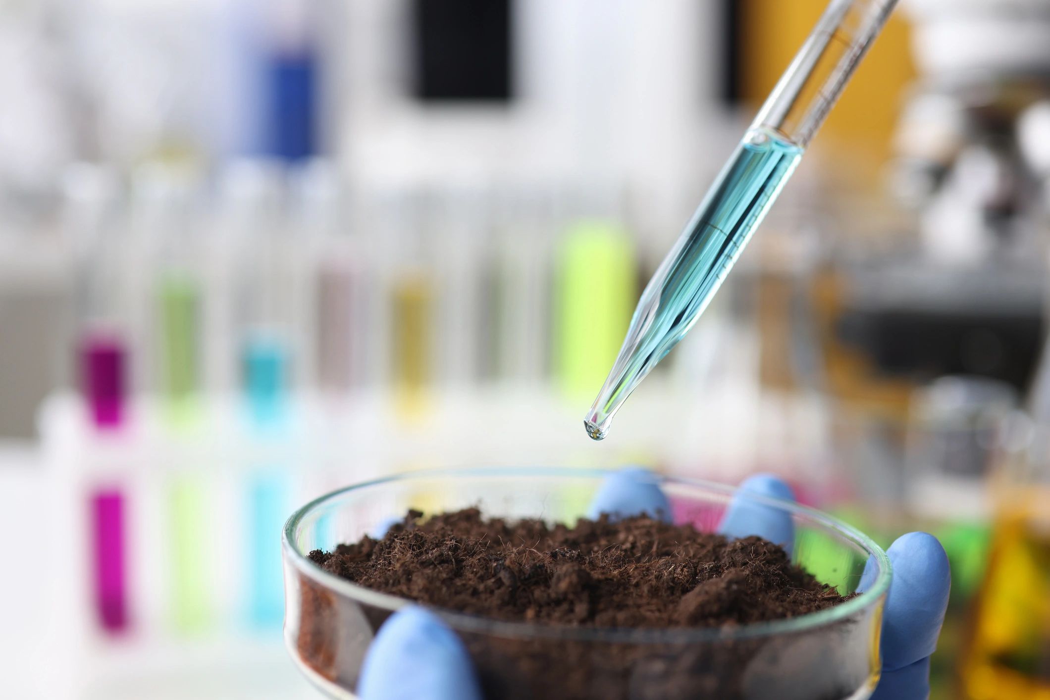 liquid fertilizer nutrients laboratory clean